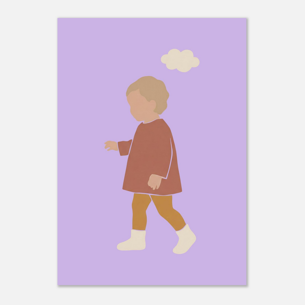 Kinderposter „Kleiner Träumer“ im minimalistischen Scandi-Look, A2 (42 x 59.4 cm)