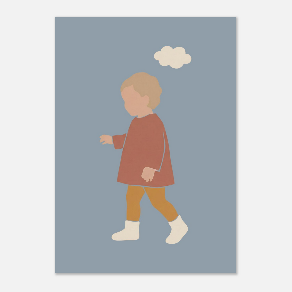 Kinderposter „Kleiner Träumer“ im minimalistischen Scandi-Look, A3 (29.7 x 42 cm)