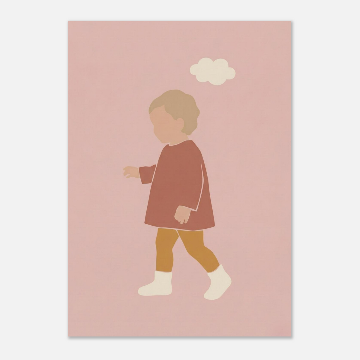 Kinderposter „Kleiner Träumer“ im minimalistischen Scandi-Look