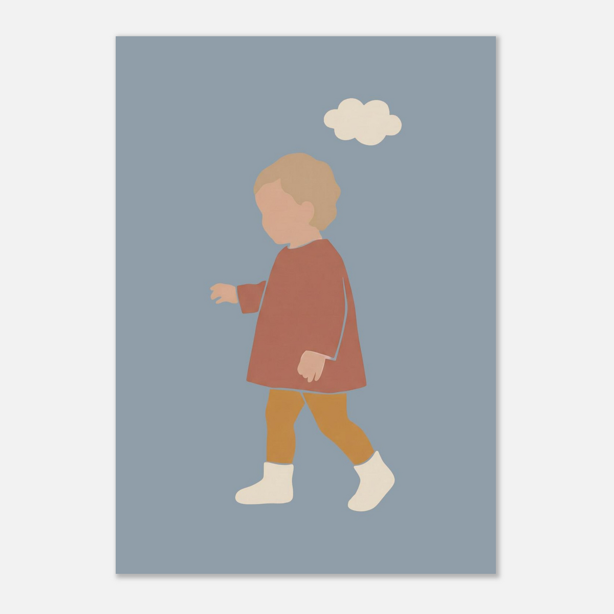 Kinderposter „Kleiner Träumer“ im minimalistischen Scandi-Look, A2 (42 x 59.4 cm)