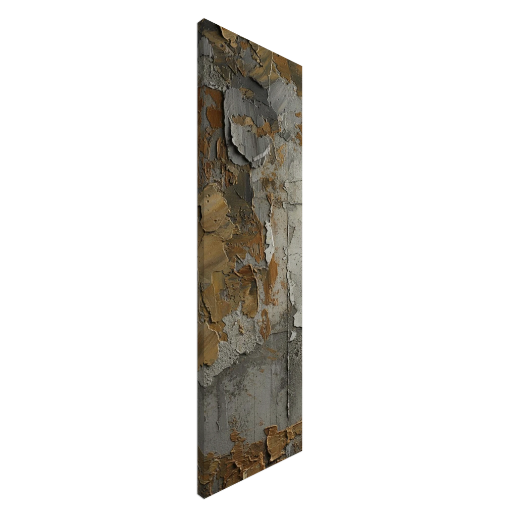 Urban Patina – Abstrakte Trompe-l'œil Wandkunst in Rost- & Beton-Optik