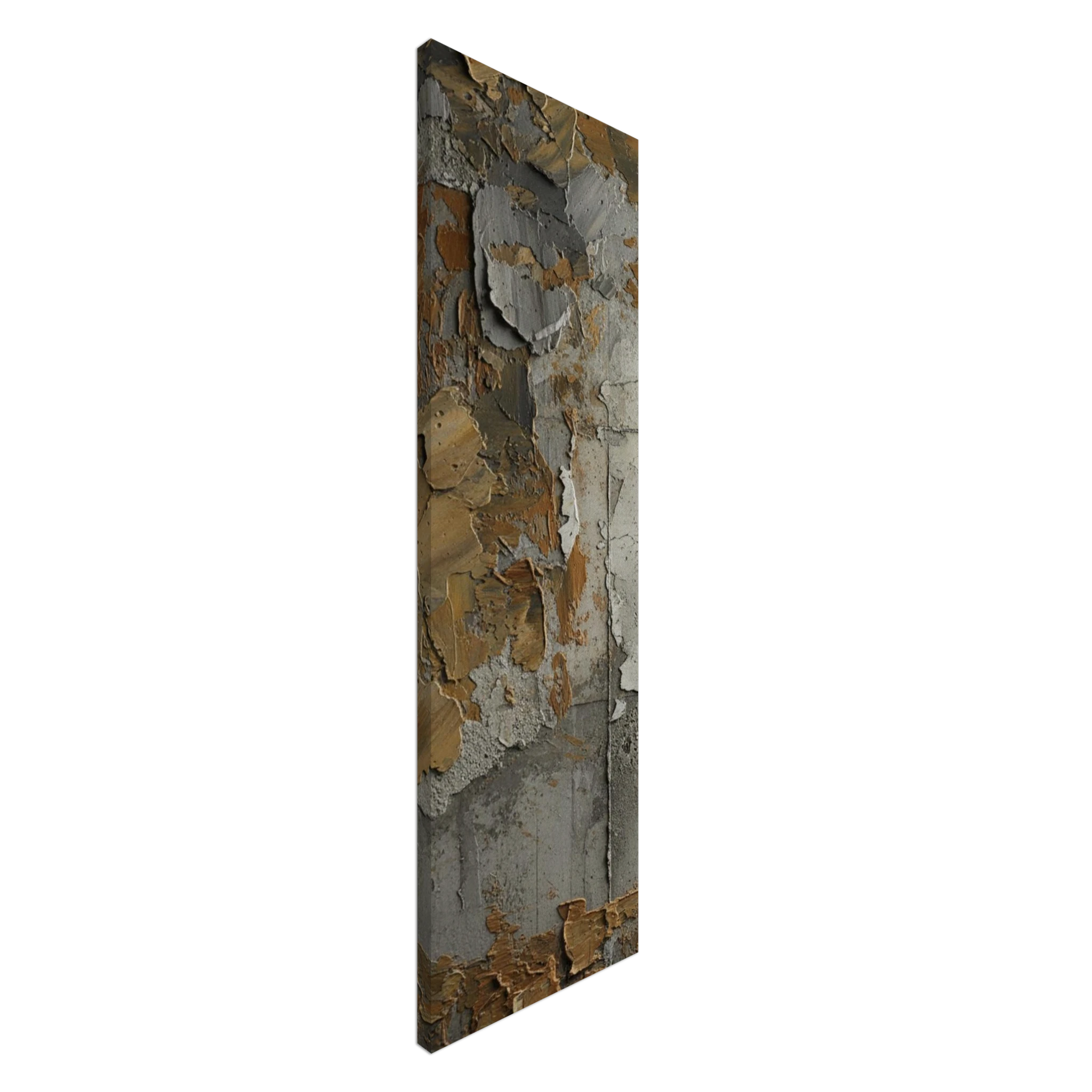 Urban Patina – Abstrakte Trompe-l'œil Wandkunst in Rost- & Beton-Optik