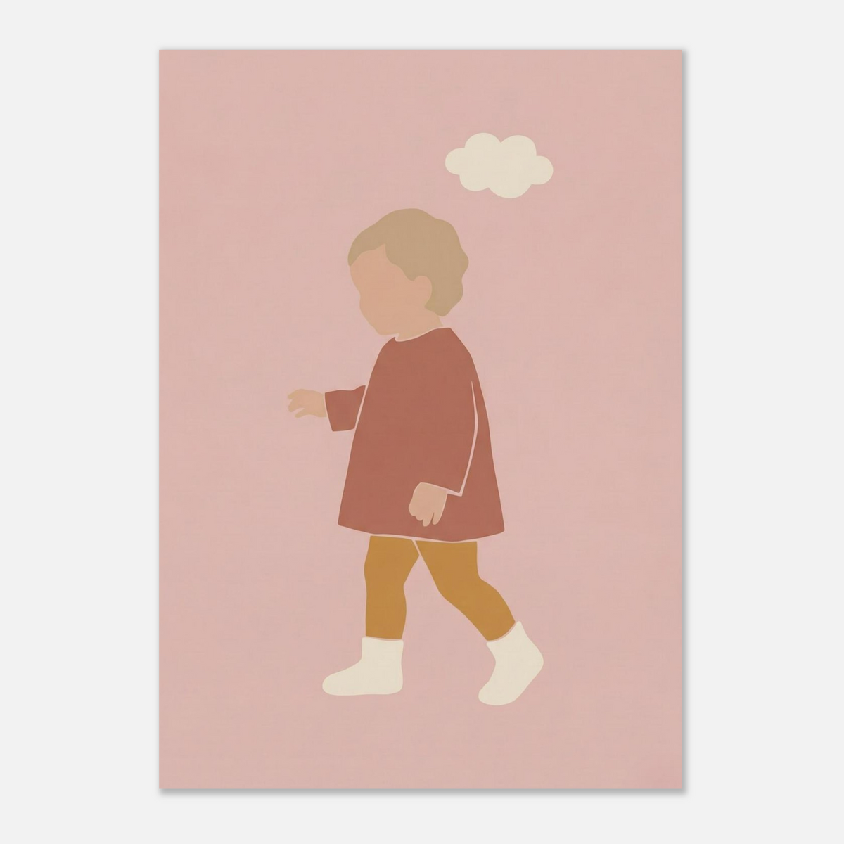 Kinderposter „Kleiner Träumer“ im minimalistischen Scandi-Look, A3 (29.7 x 42 cm)