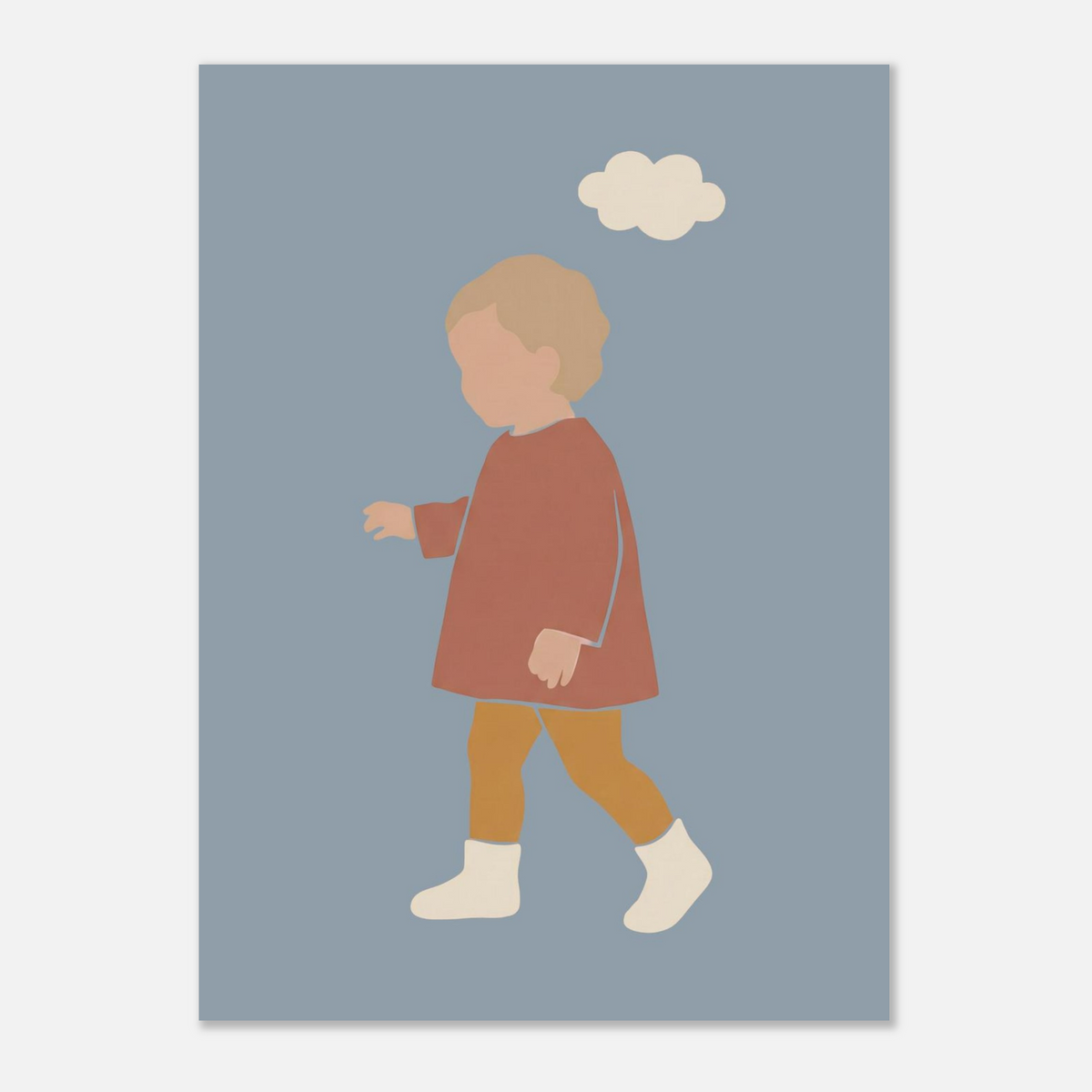Kinderposter „Kleiner Träumer“ im minimalistischen Scandi-Look, 13x18 cm