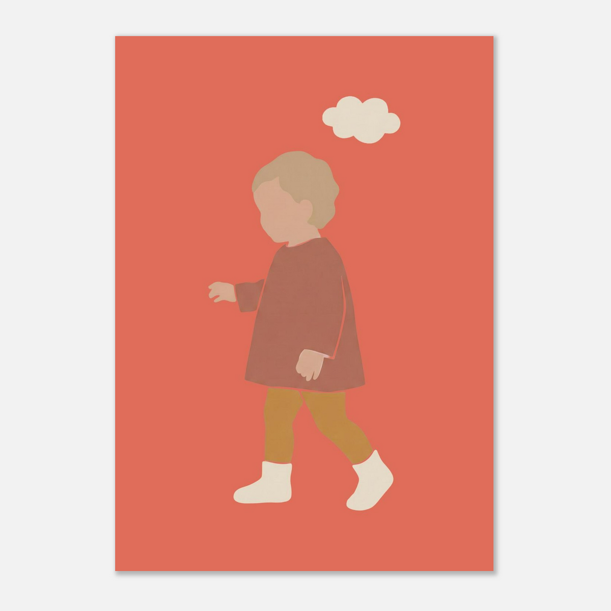 Kinderposter „Kleiner Träumer“ im minimalistischen Scandi-Look, A3 (29.7 x 42 cm)
